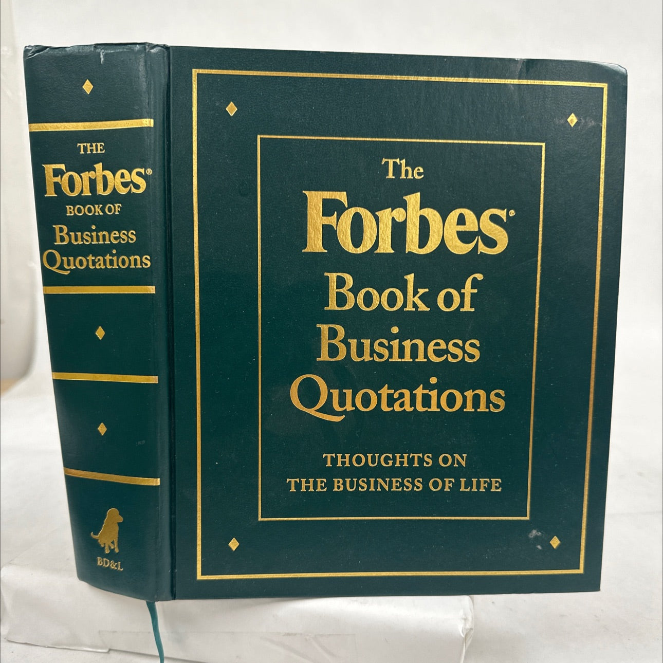 Fancy forbes book of business quotes - gold page edges! - books