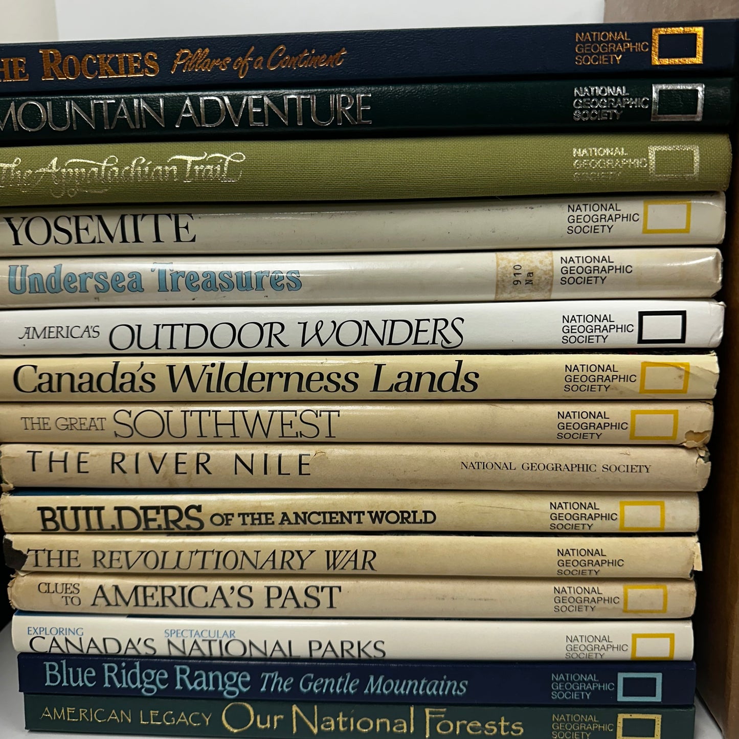 Vintage Middle School National Geographic Hardcovers