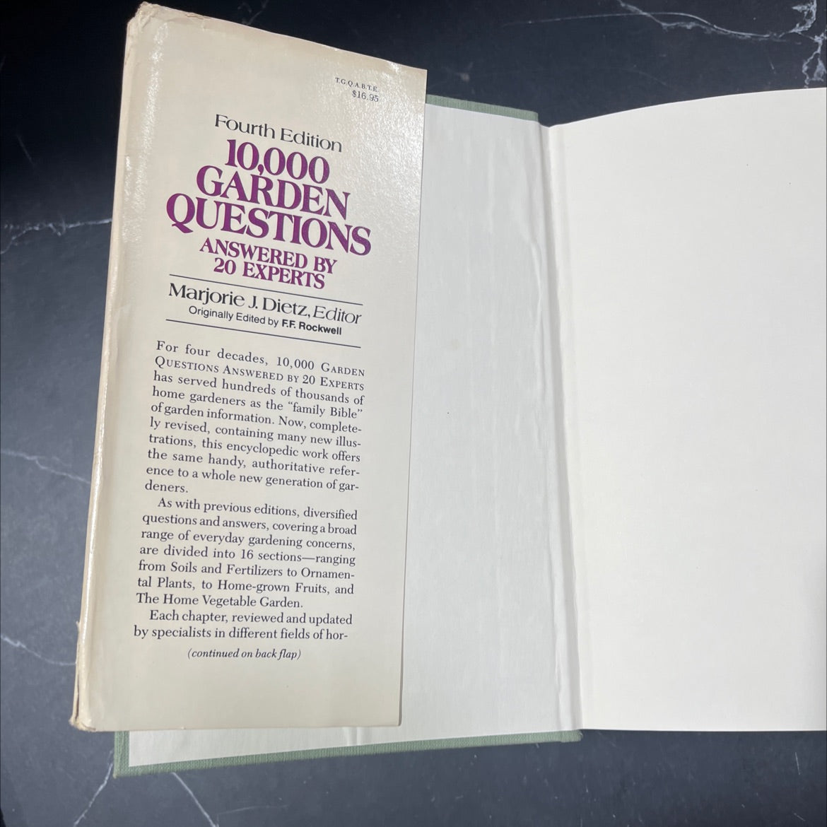 10,000 garden questions answered by 20 experts book, by Marjorie J. Dietz, 1982 Hardcover image 4