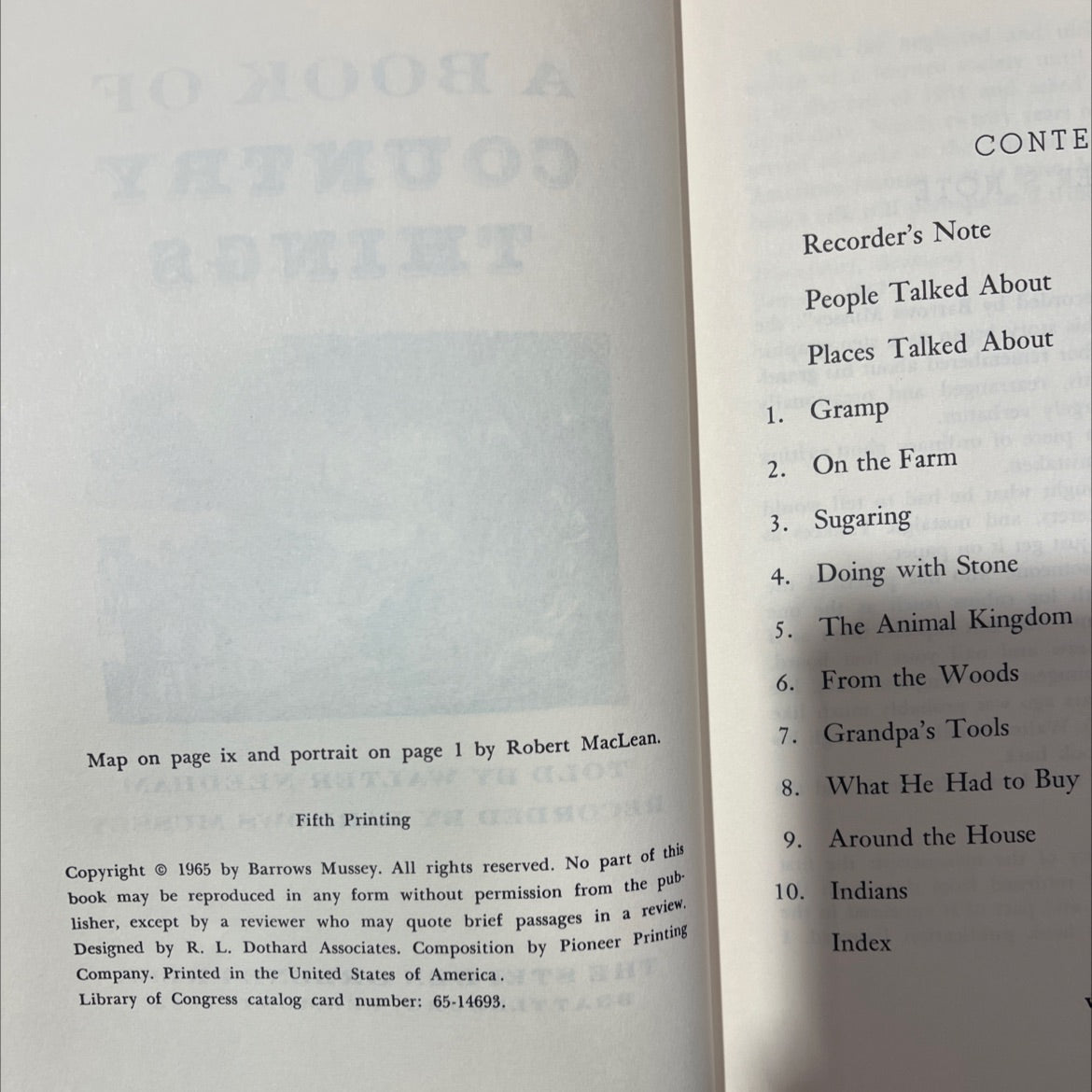 a book of country things told by walter needham book, by walter needham, 1965 Hardcover, Vintage image 3