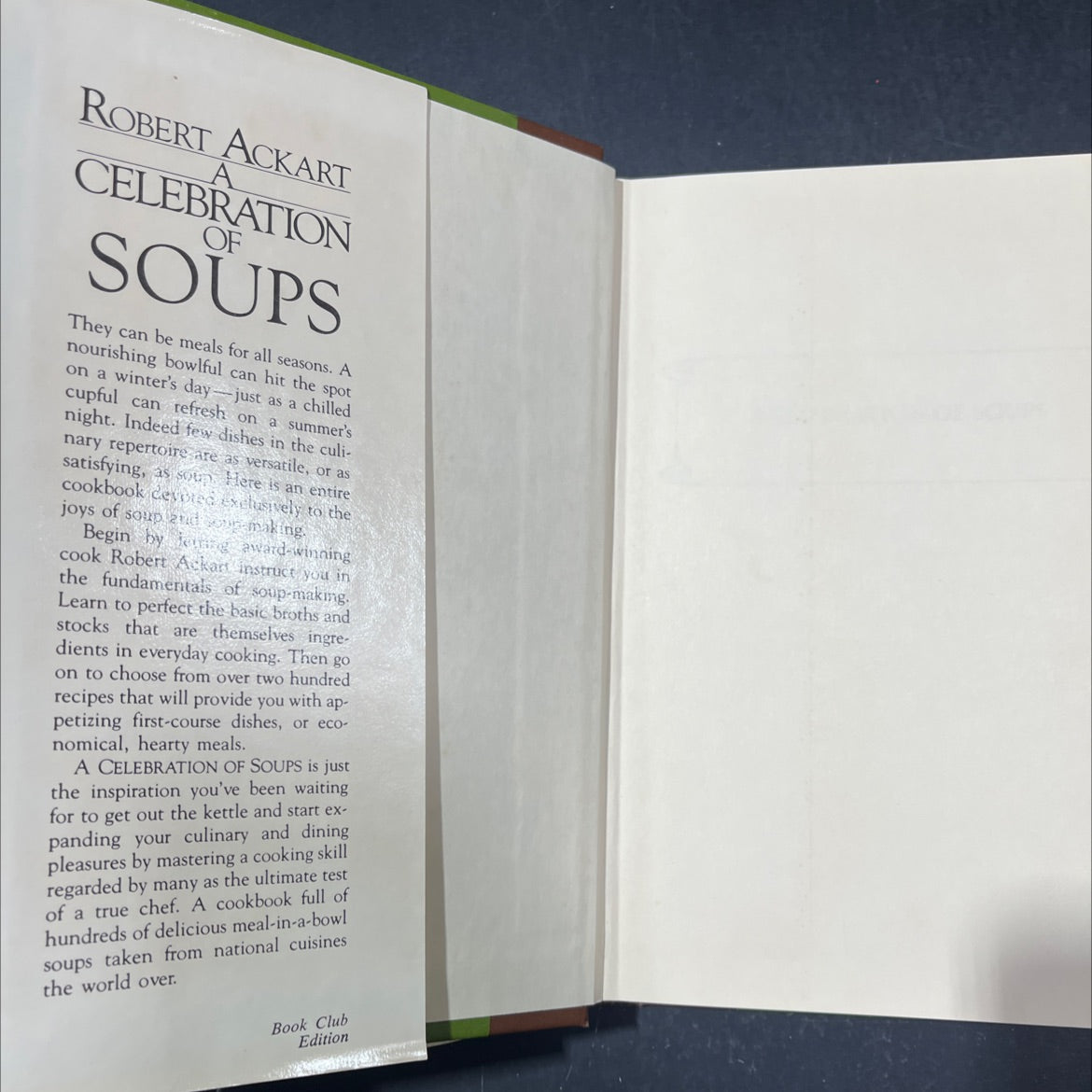 a celebration of soups book, by robert ackart, 1982 Hardcover image 4