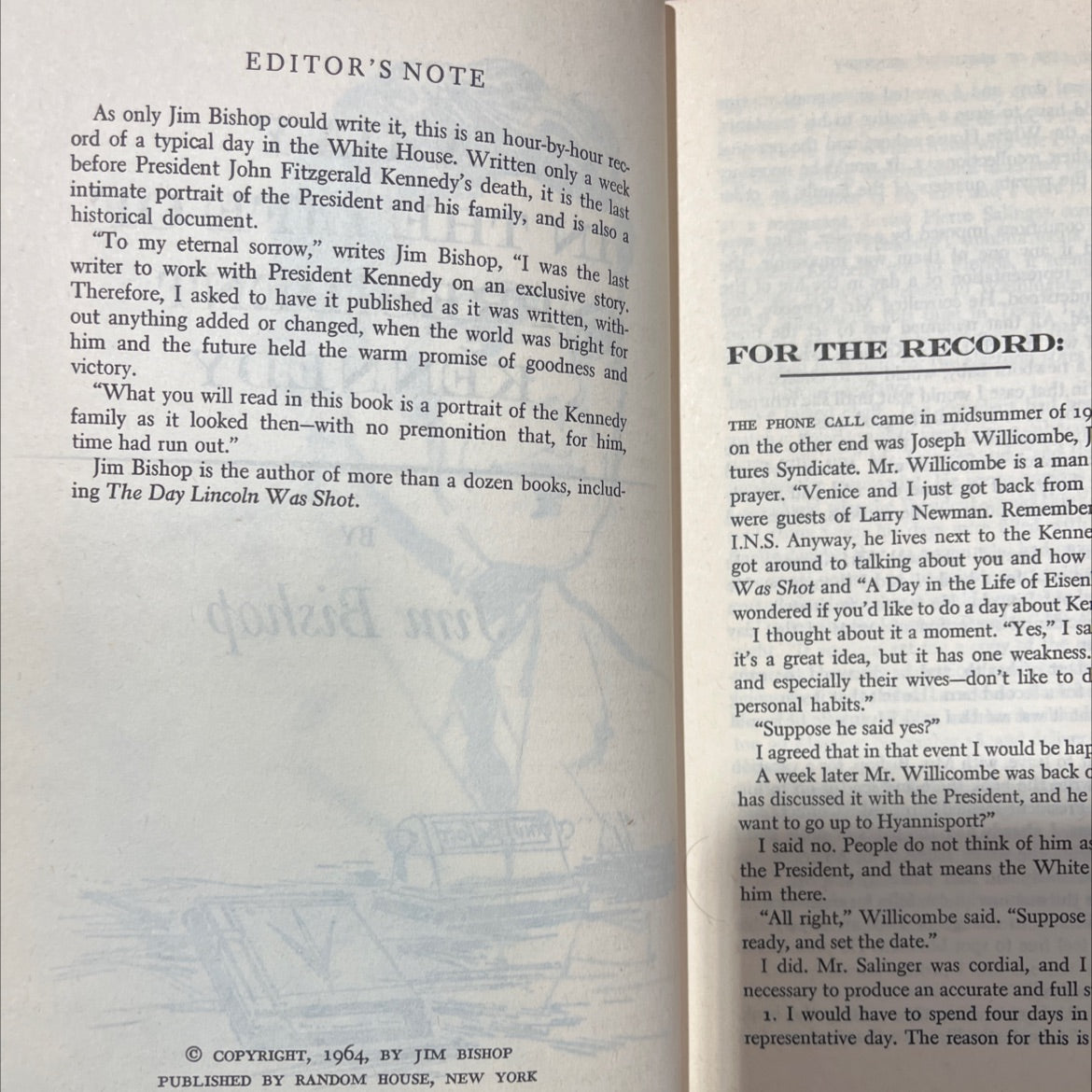 a complete book a day to in the life of president kennedy book, by Jim Bishop, 1964 Hardcover image 3