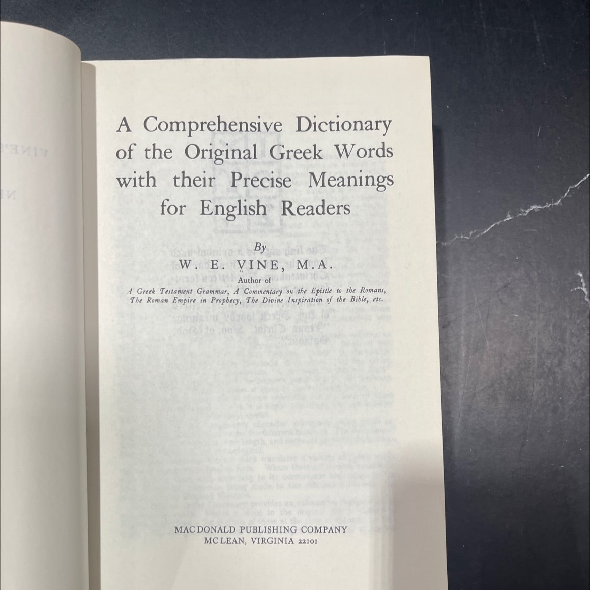 a comprehensive dictionary of the original greek words with their precise meanings for english readers book, by w. e. image 3