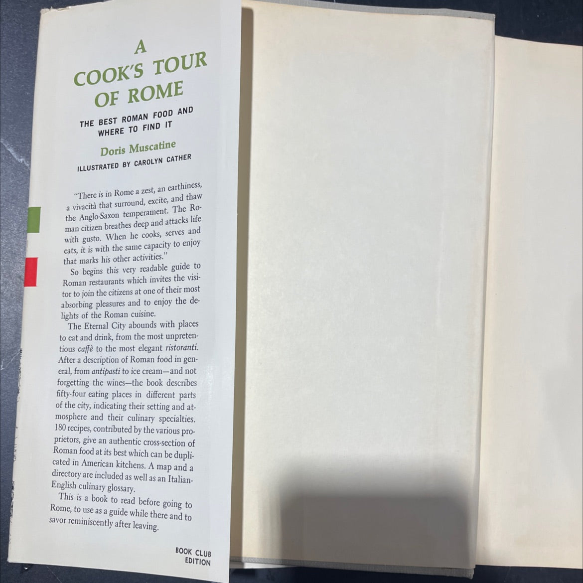 a cook's tour of rome book, by doris muscatine, 1964 Hardcover image 4
