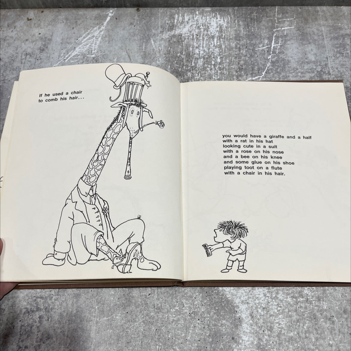 a giraffe and a half book, by shel silverstein, 1964 Hardcover image 4