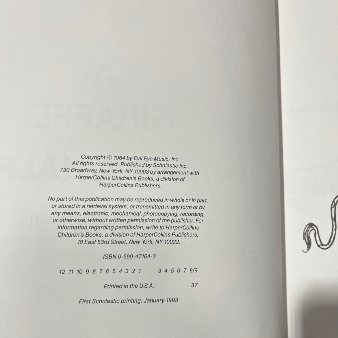 a giraffe and a half book, by shel silverstein, 1993 Hardcover image 3