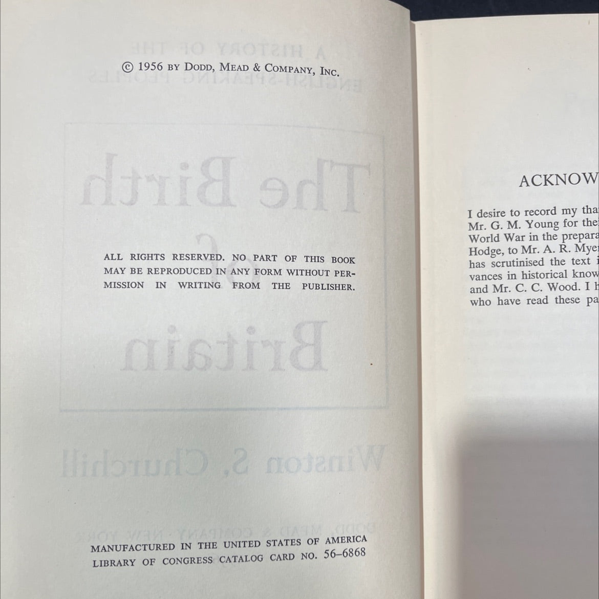 a history of the english-speaking peoples the birth of britain book, by winston s. churchill, 1956 Hardcover image 3
