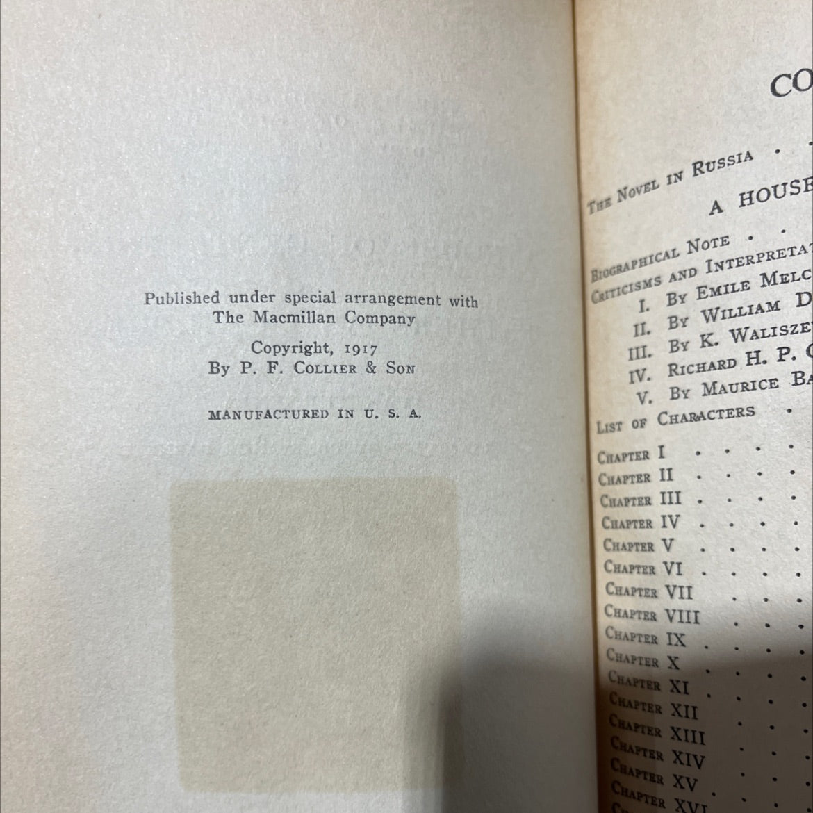 a house of gentlefolk and fathers and children book, by ivan turgenev, 1917 Hardcover image 3