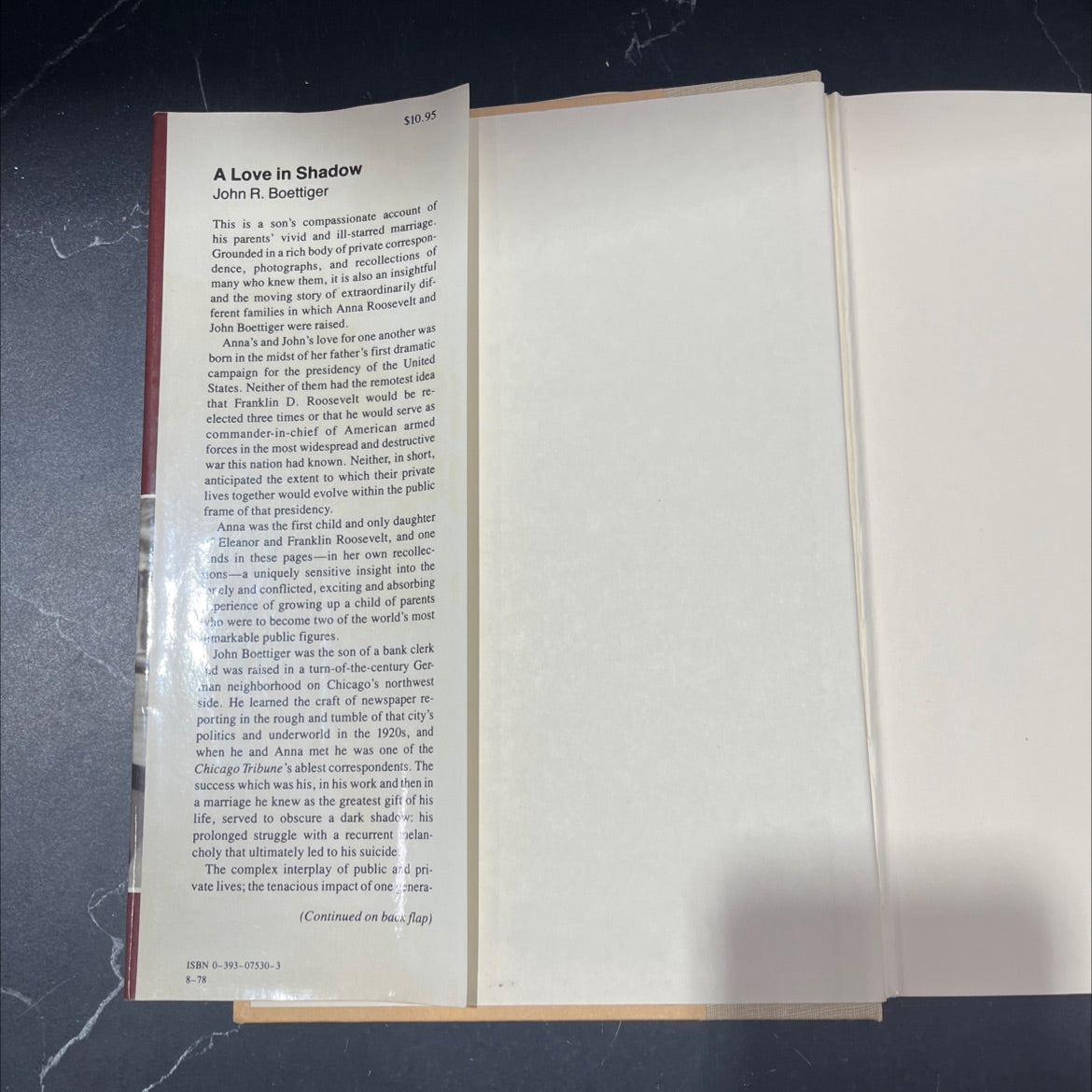 a love in shadow book, by john r. boettiger, 1978 Hardcover image 4