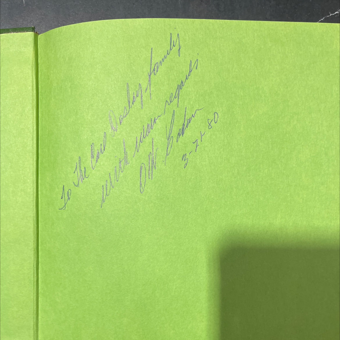 SIGNED a man of vision the life and career of o. w. coburn book, by odie b. faulk, 1980 Hardcover image 4