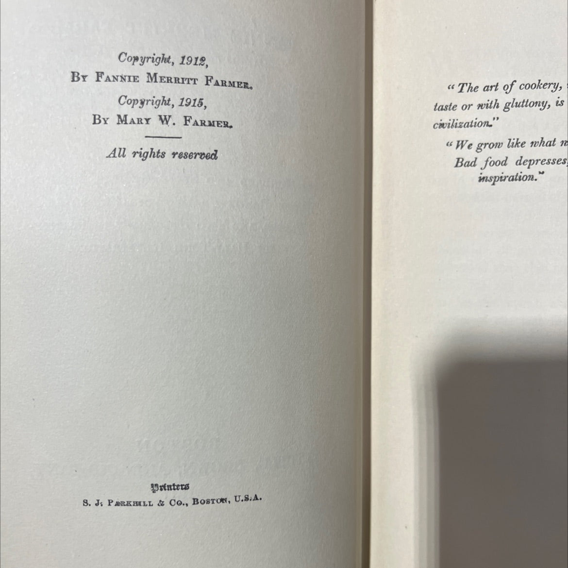 a new book of cookery book, by fannie merritt farmer, 1917 Hardcover image 3