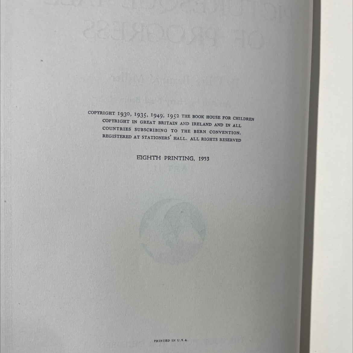 a picturesque tale of progress book, by olive beaupré miller, 1952 Hardcover, Vintage image 3