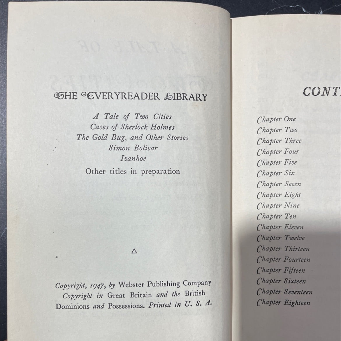 a tale of two cities book, by charles dickens, 1947 Hardcover, Vintage image 3