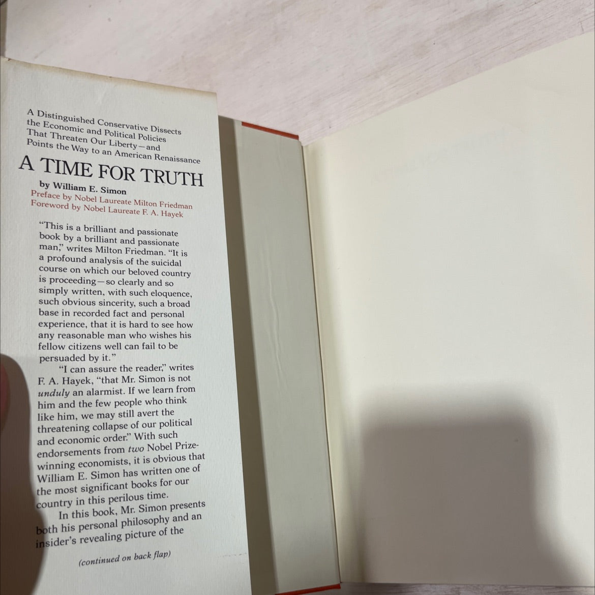 a time for truth book, by william e. simon, 1978 Hardcover image 4