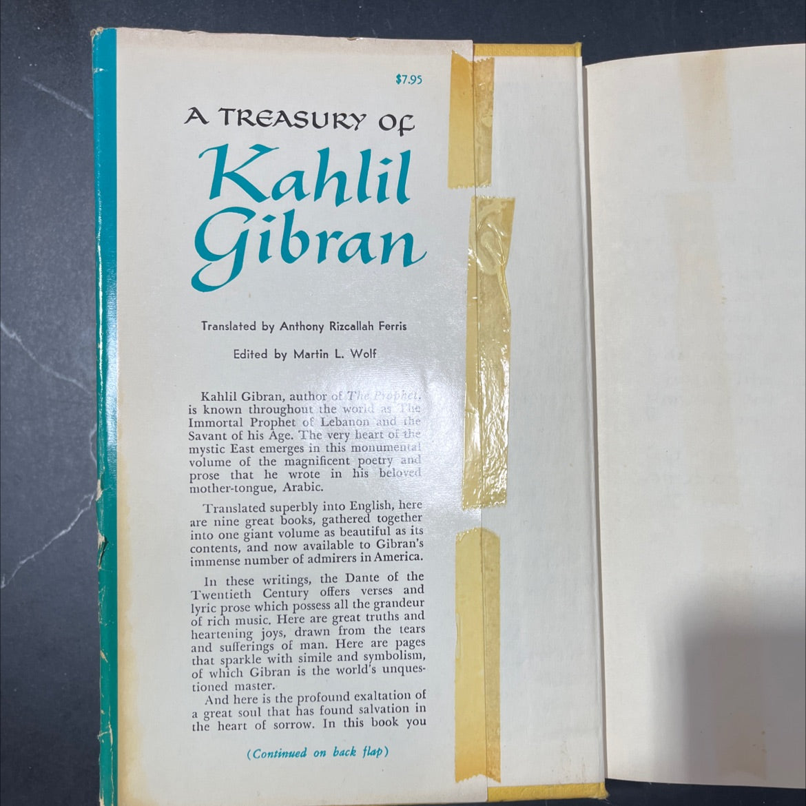 a treasury of kahlil gibran book, by kahlil gibran, 1977 Hardcover image 4