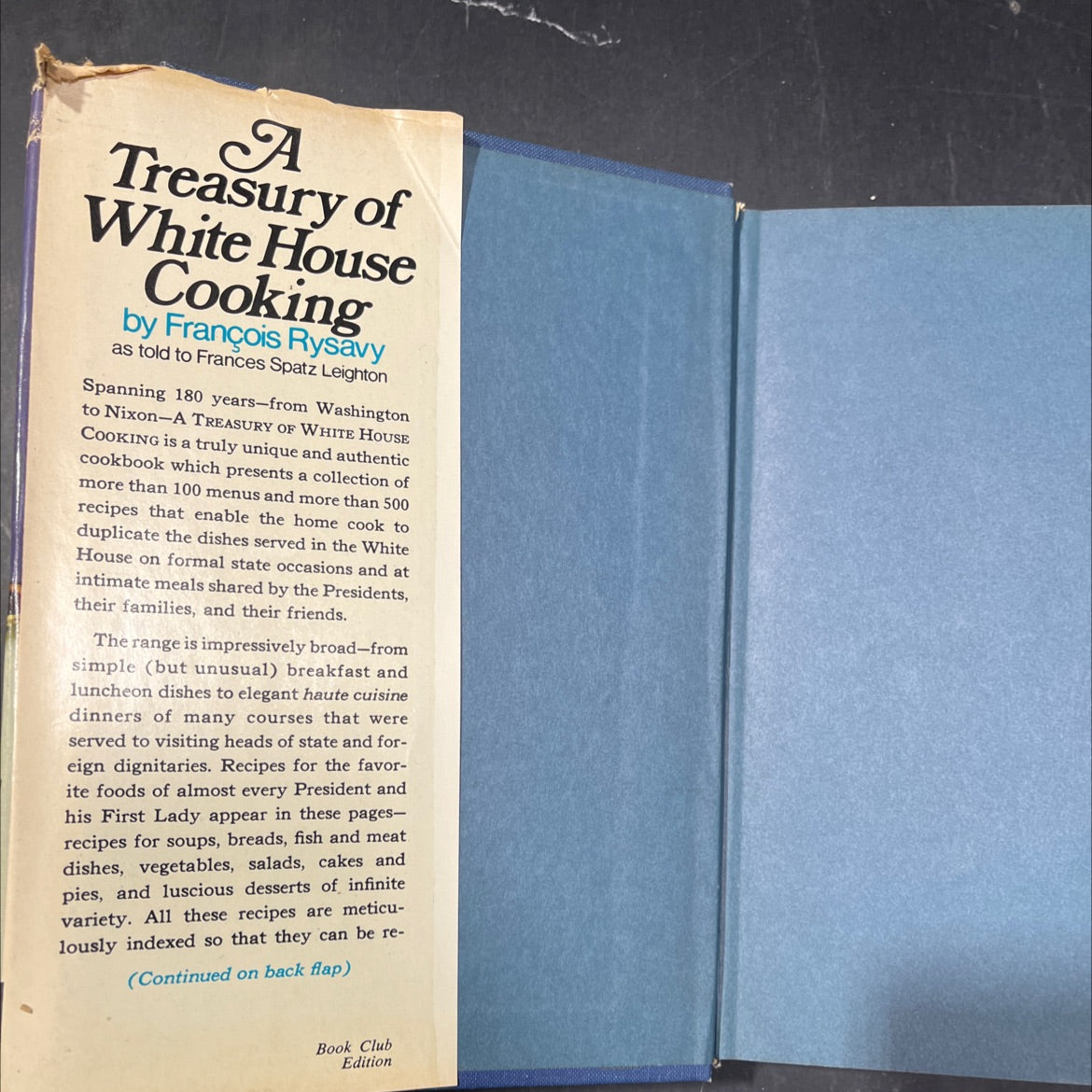 a treasury of white house cooking book, by françois rysavy, 1972 Hardcover image 4