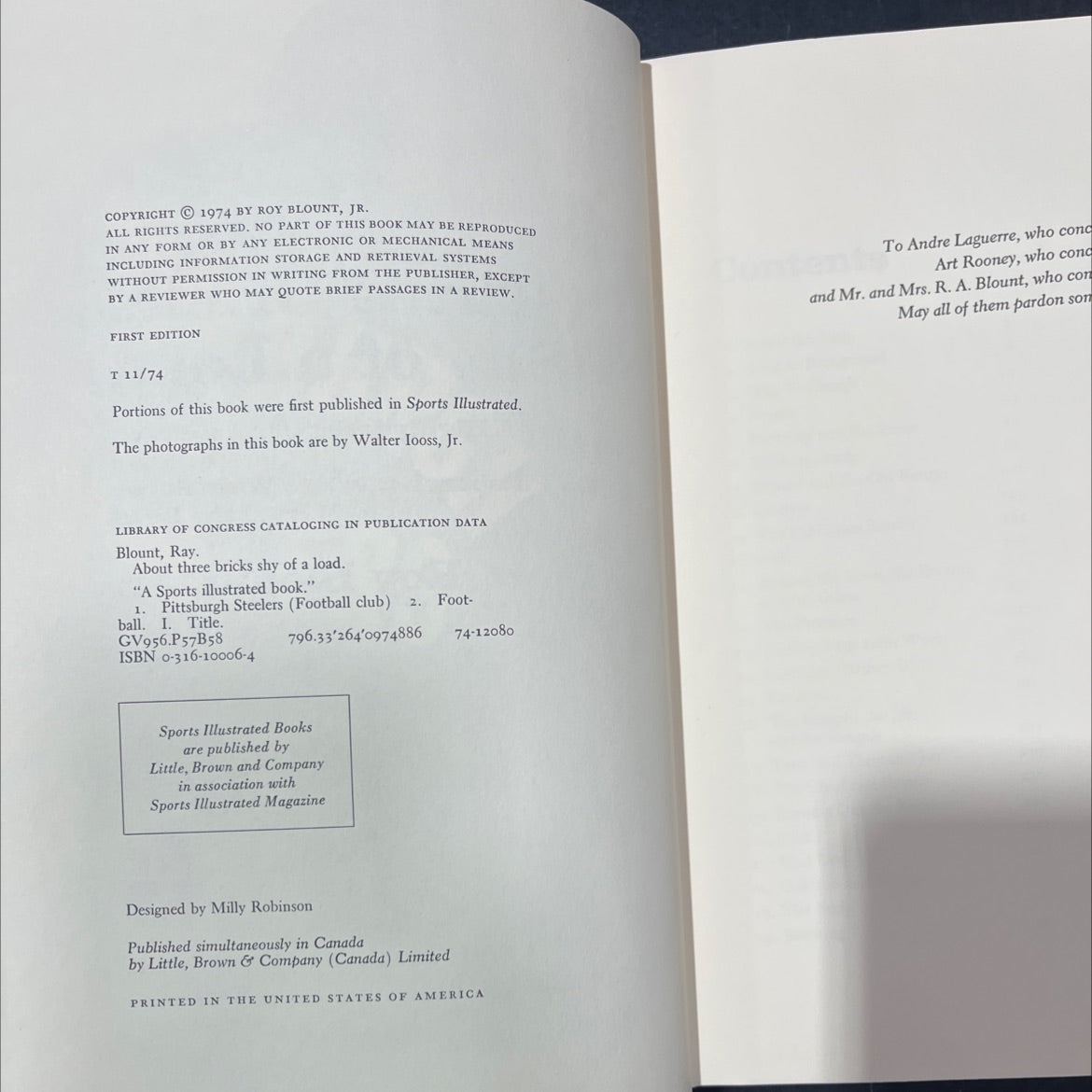 about three bricks shy of a load book, by roy blount, jr., 1974 Hardcover image 3