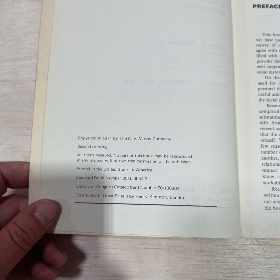 adjustment psychology a human value approach book, by ron g. poland, ph.d. and nancy d. sanford, r.n., m.s., 1971 image 3