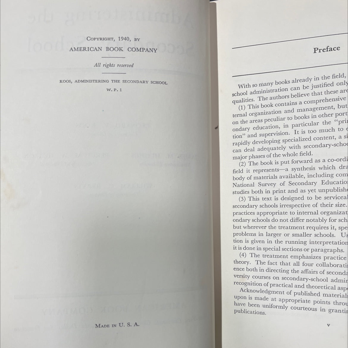 administering the secondary school book, by leonard v. koos, james m. hughes, percival w. hutson, william c. reavis, image 3