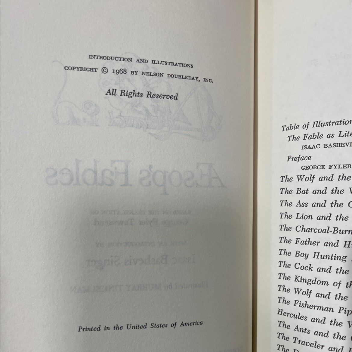 aesop's fables book, by aesop, 1968 Hardcover, Vintage image 3