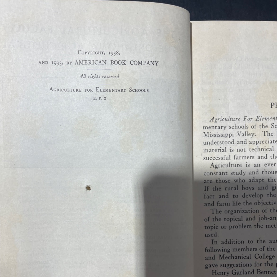 agriculture for elementary schools book, by daniel cobb mcintosh, don mathis orr, 1938 Hardcover image 3