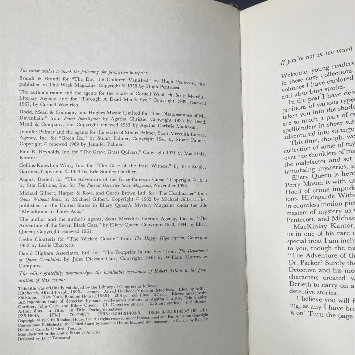 alfred hitchcock's daring detectives book, by Alfred Hitchcock, 1969 Hardcover image 3