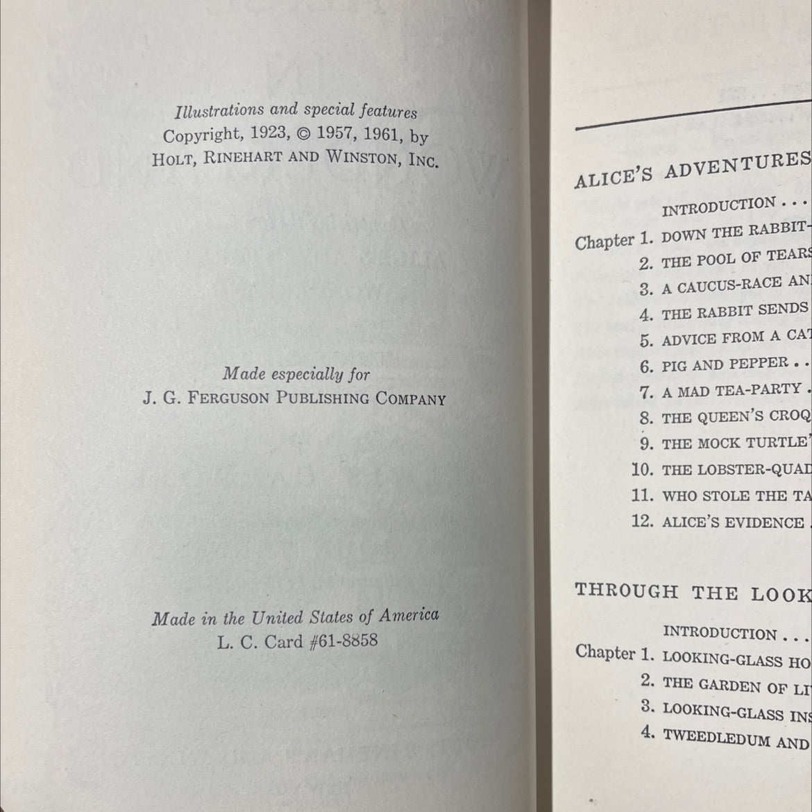 alice in wonderland comprising the two books, alice's adventures in wonderland and through the looking-glass book, by image 3