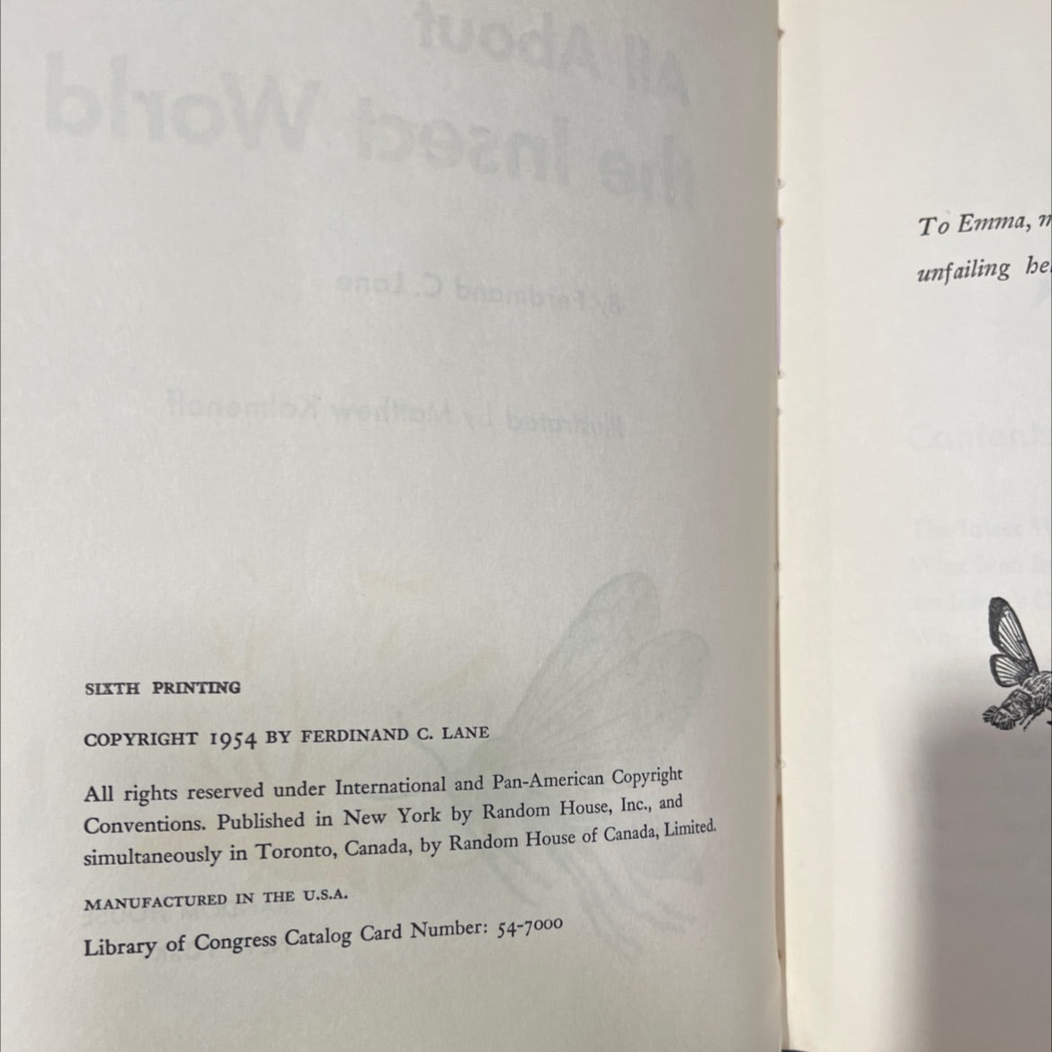 all about the insect world book, by ferdinand c. lane, 1954 Hardcover, Vintage image 3