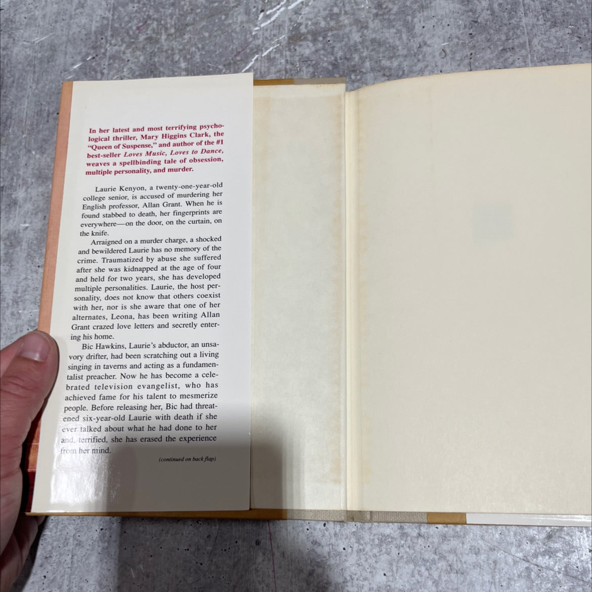 all around the world book, by mary higgins clark, 1992 Hardcover image 4