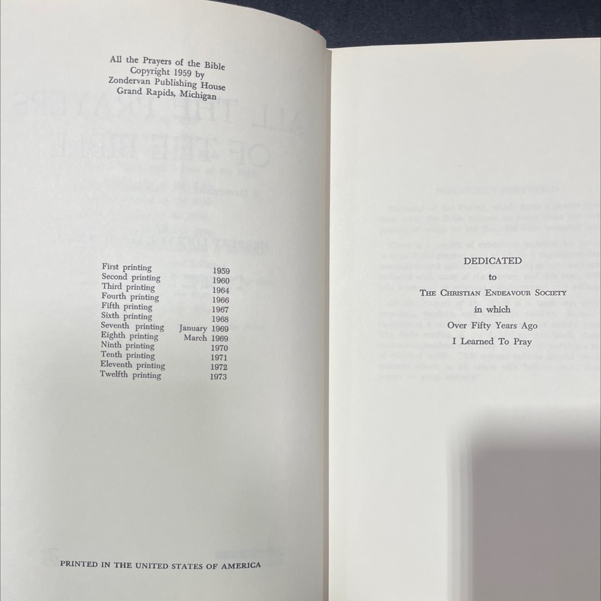 all the prayers of the bible a devotional and expositional classic book, by herbert lockyer, 1973 Hardcover image 3