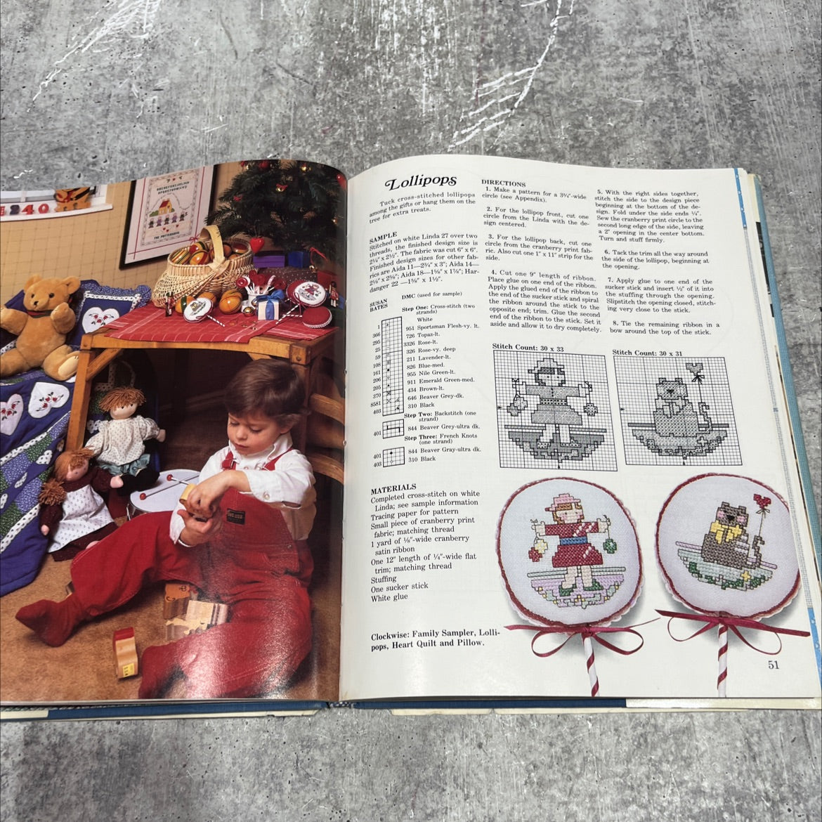 all through the house: christmas in cross-stitch book, by unknown, 1985 Hardcover image 4