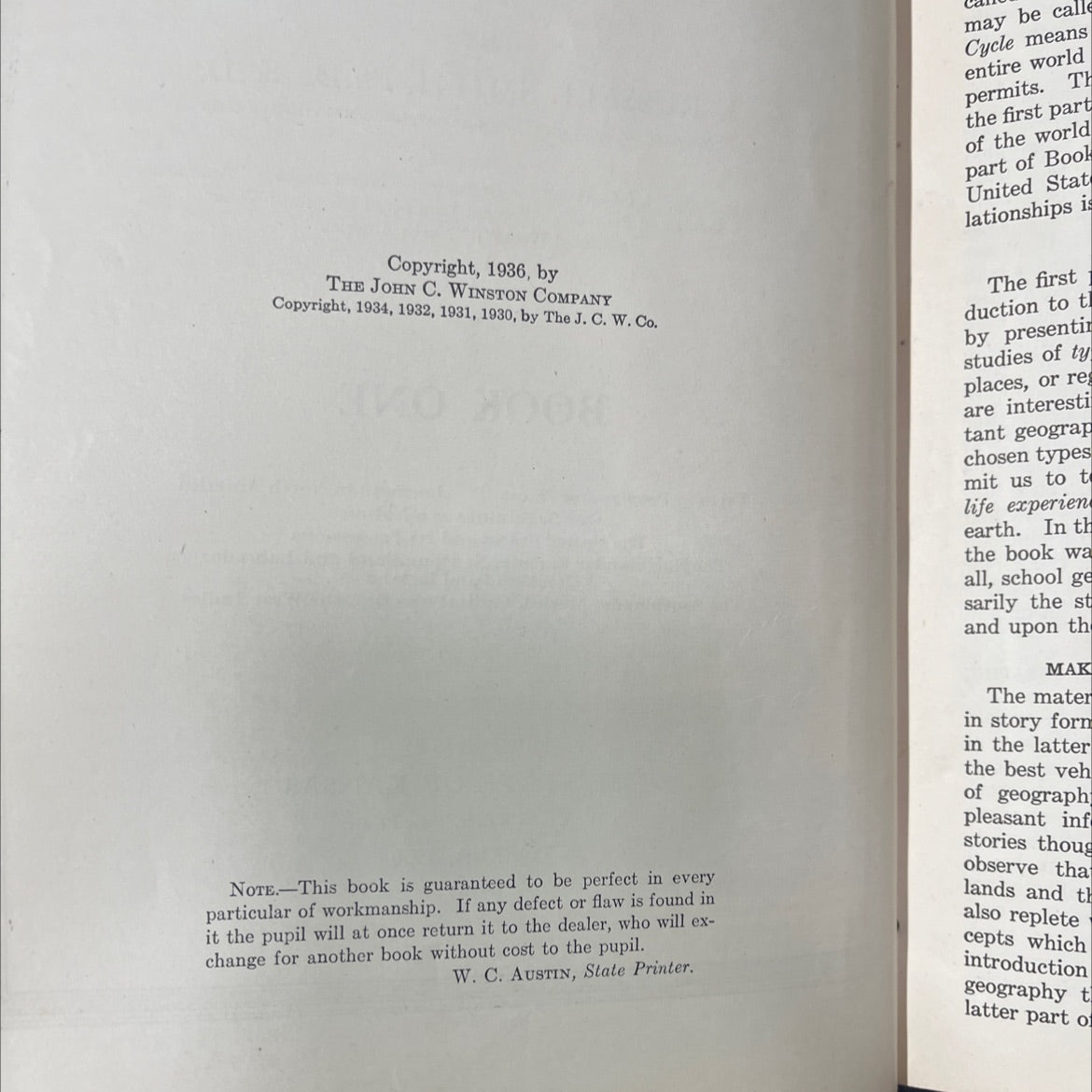 american airplanes human use geography book, by j. russell smith, 1936 Hardcover image 3