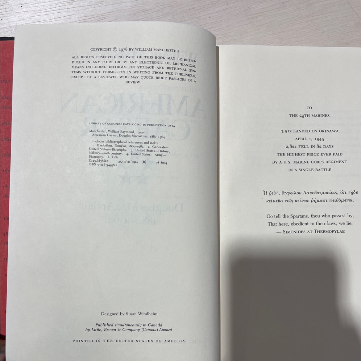 american caesar, douglas macarthur, 1880-1964 book, by william manchester, 1978 Hardcover, Vintage image 3