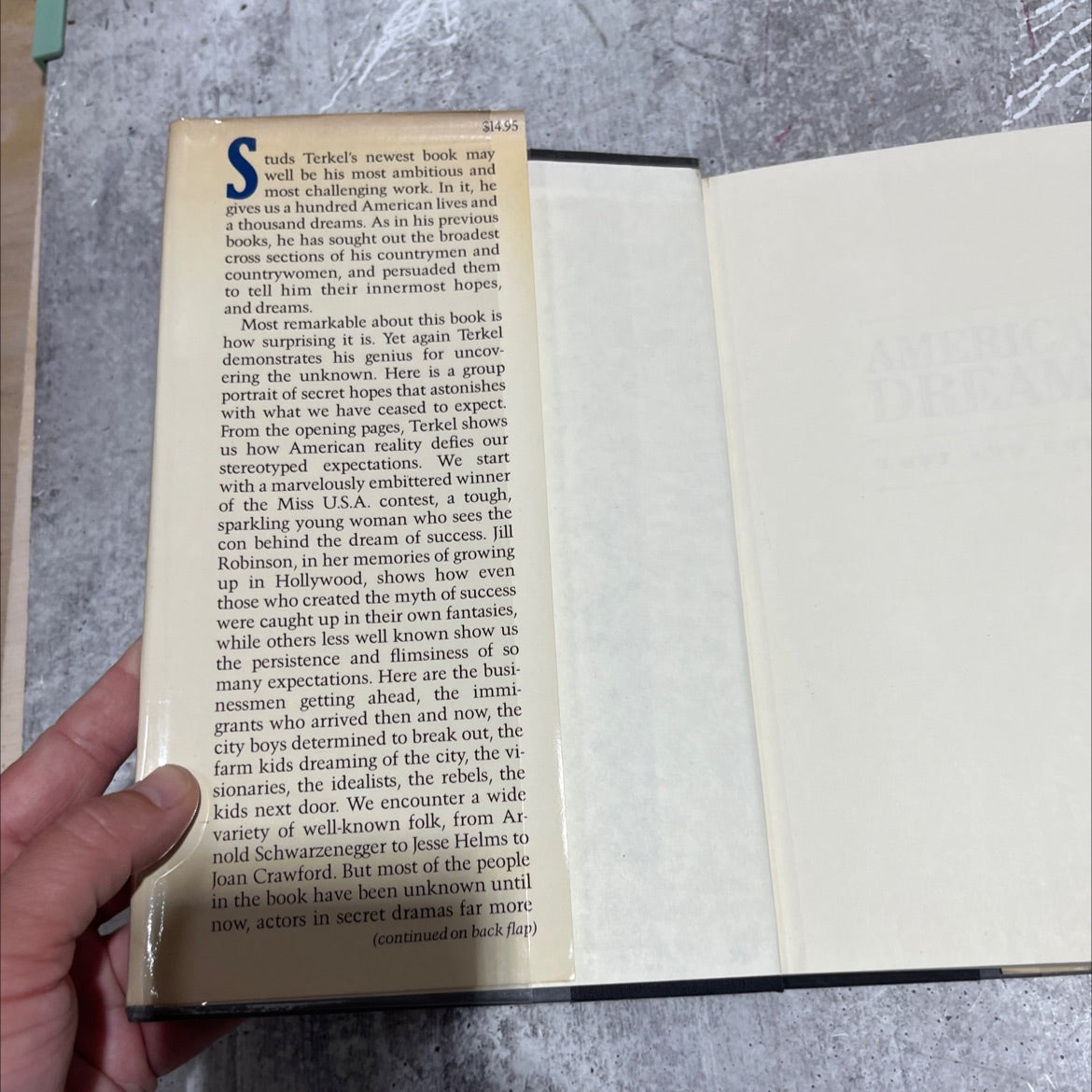 american dreams lost and found book, by studs terkel, 1980 Hardcover image 4