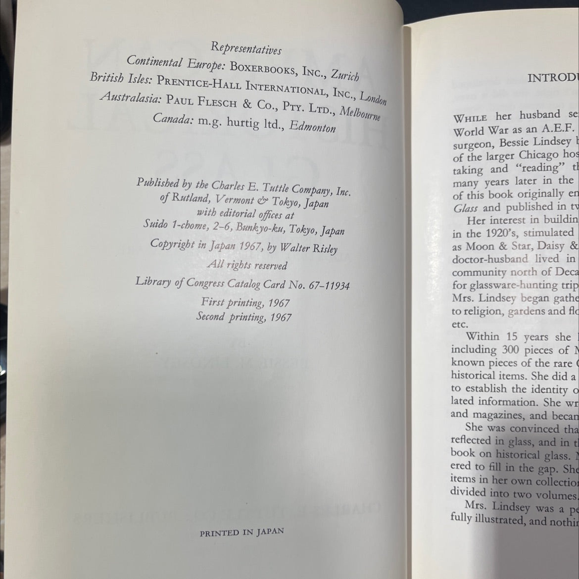 american historical glass book, by bessie m. lindsey, 1967 Hardcover image 3