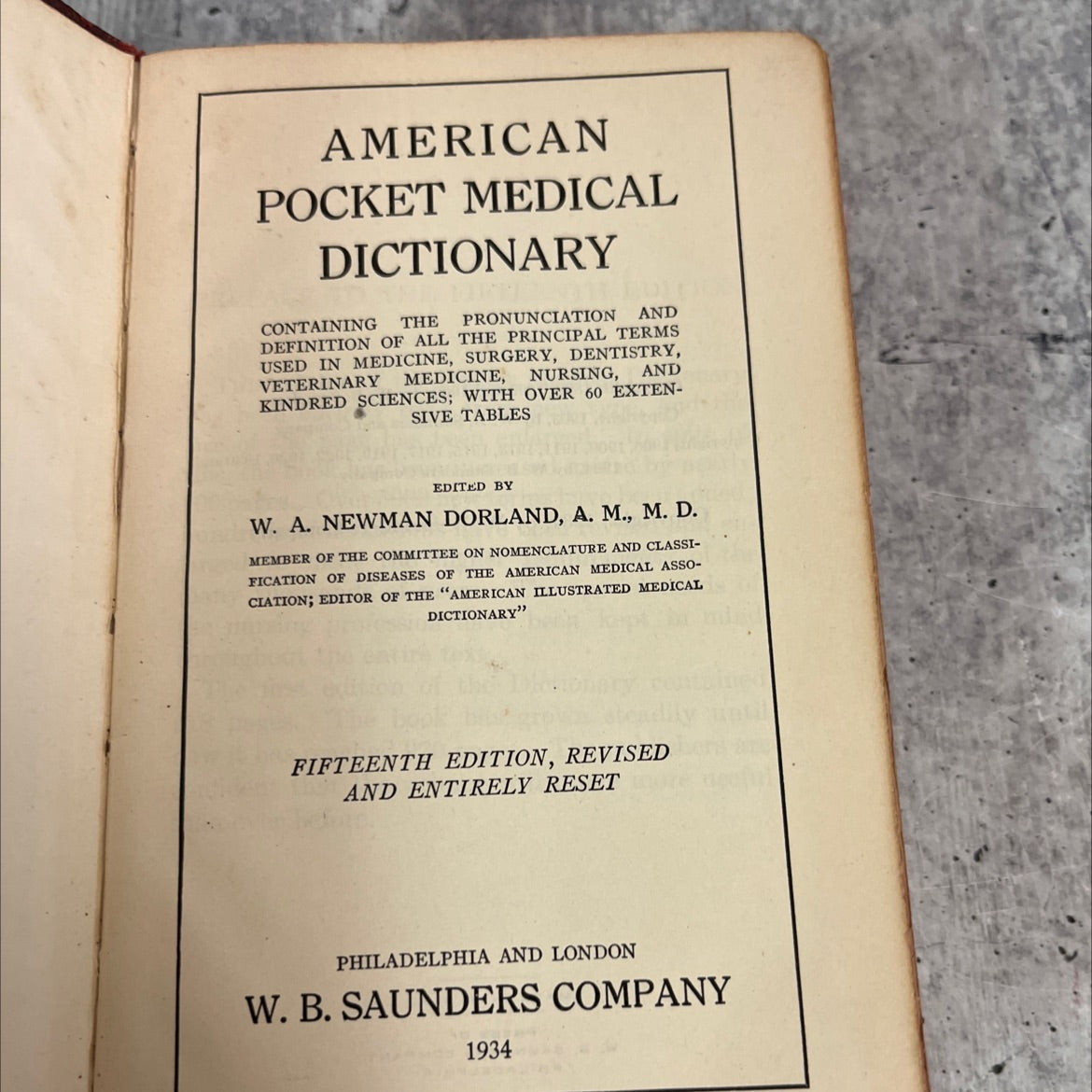 american pocket medical dictionary containing and the pronunciation definition of all the principal terms used in image 2