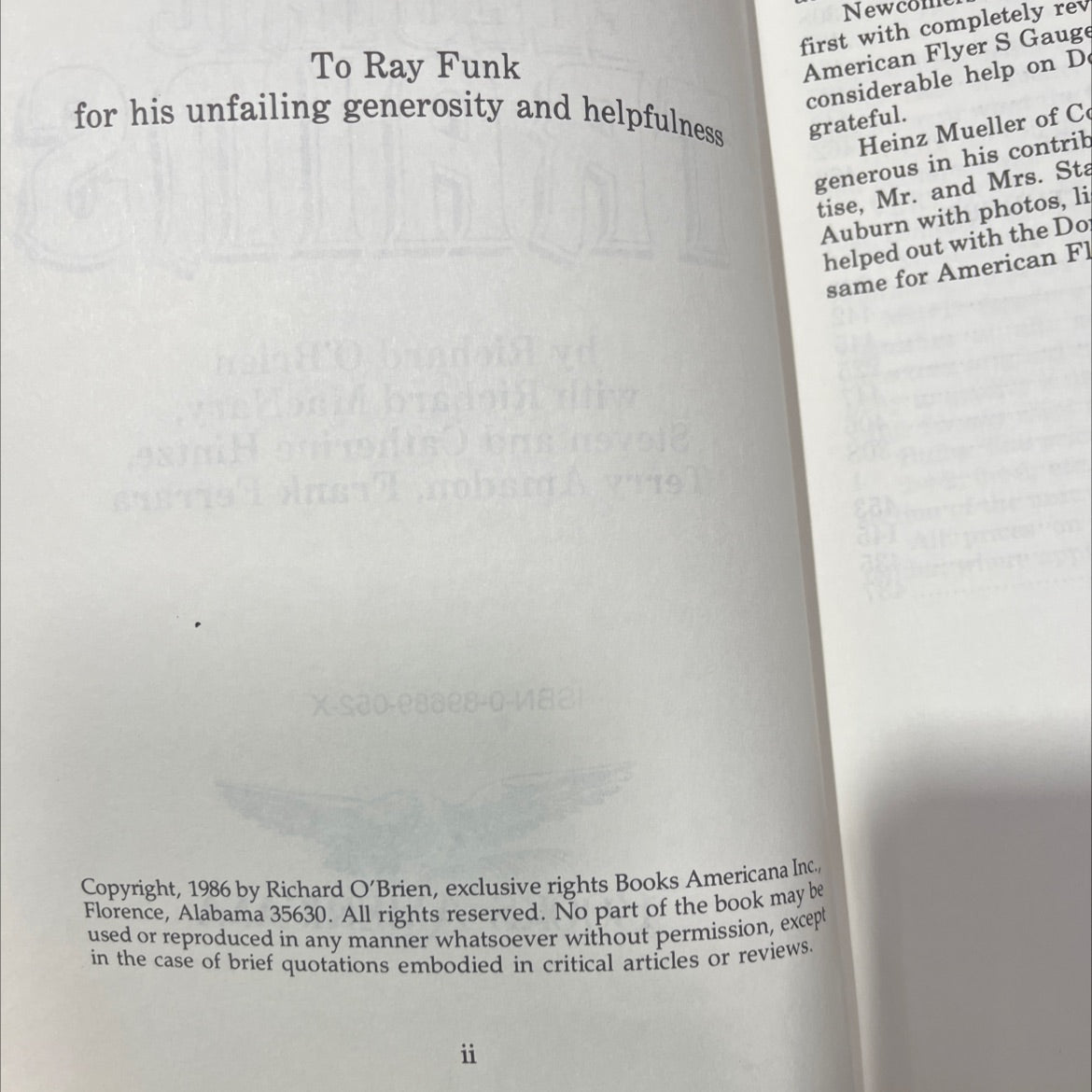 american premium guide to electric trains book, by Richard O'Brien, 1986 Hardcover image 3