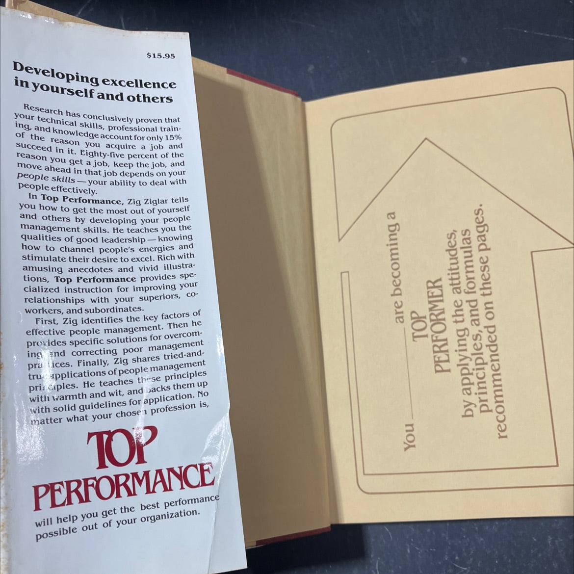 ample performance book, by zig ziglar, 1986 Hardcover image 4