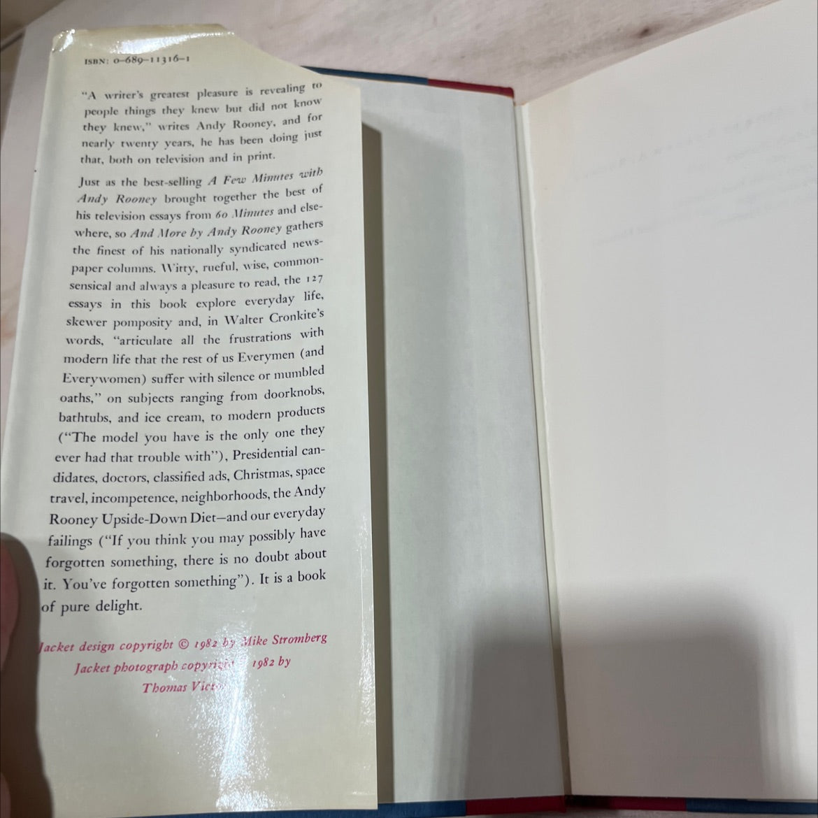 and more by andy rooney book, by andrew a. rooney, 1982 Hardcover image 4