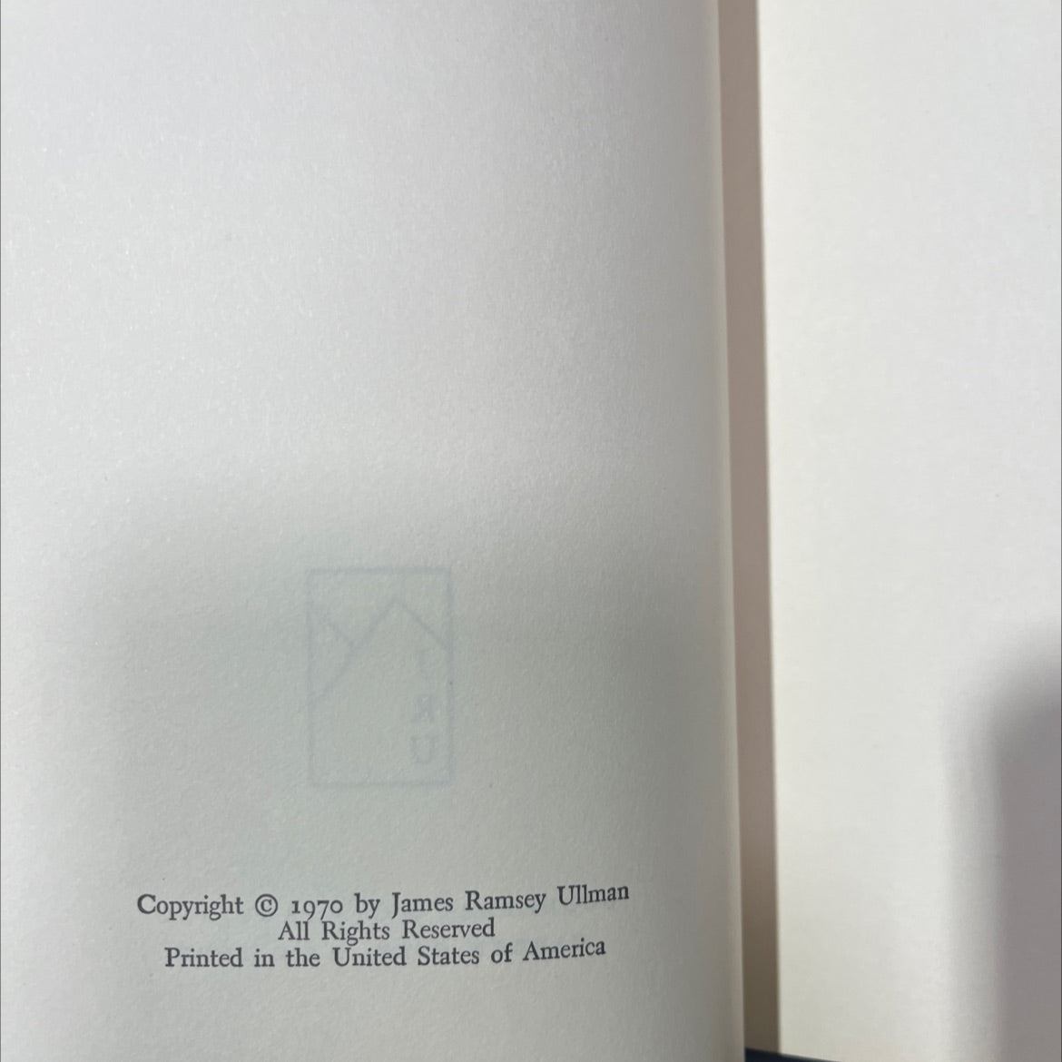 and not to yield book, by james ramsey ullman, 1970 Hardcover image 3