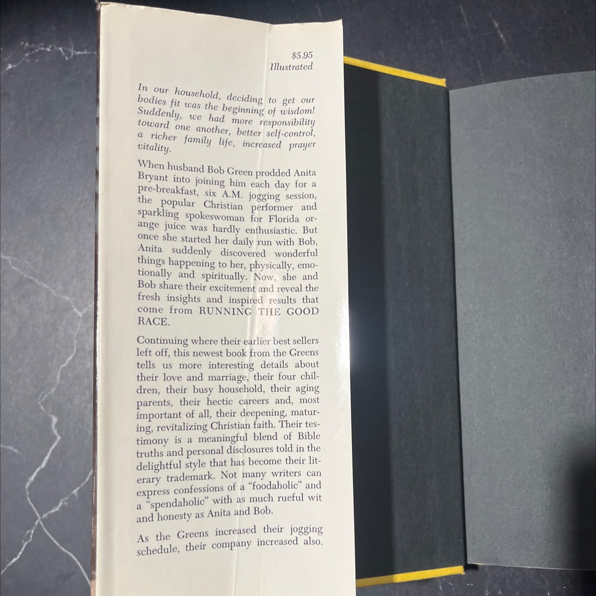 anita bryant & bob green running the good race book, by anita bryant, bob green, 1976 Hardcover image 4