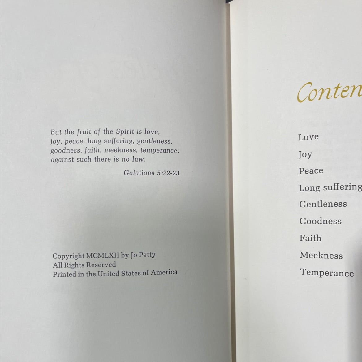 apples of gold book, by Jo Petty, 1962 Hardcover image 3