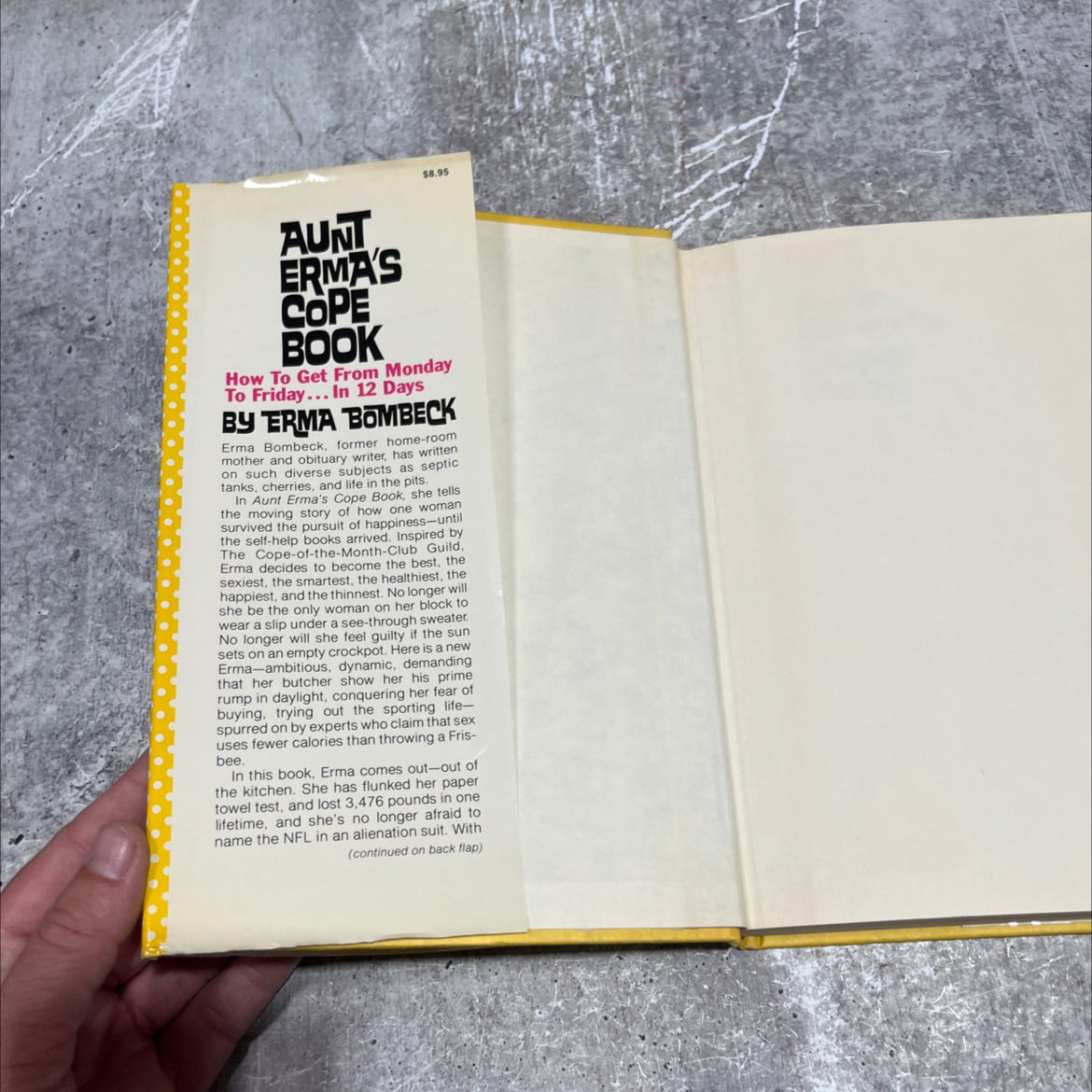 aunt erma's cope book how to get from monday to friday . . . in 12 days book, by Erma Bombeck, 1979 Hardcover image 4