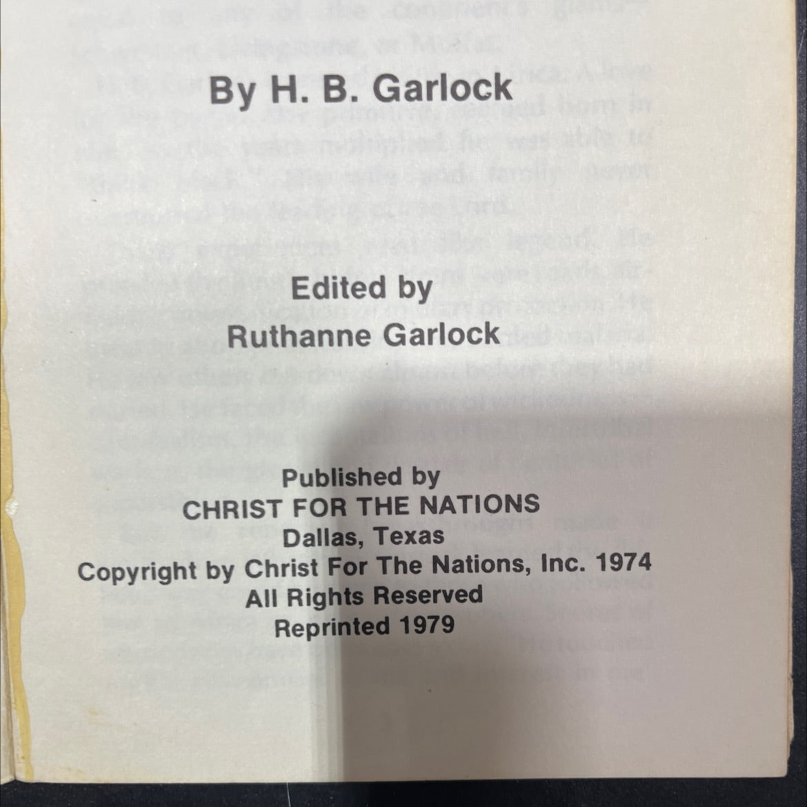 before we kill and eat you book, by H. B. Garlock, 1979 Paperback image 3