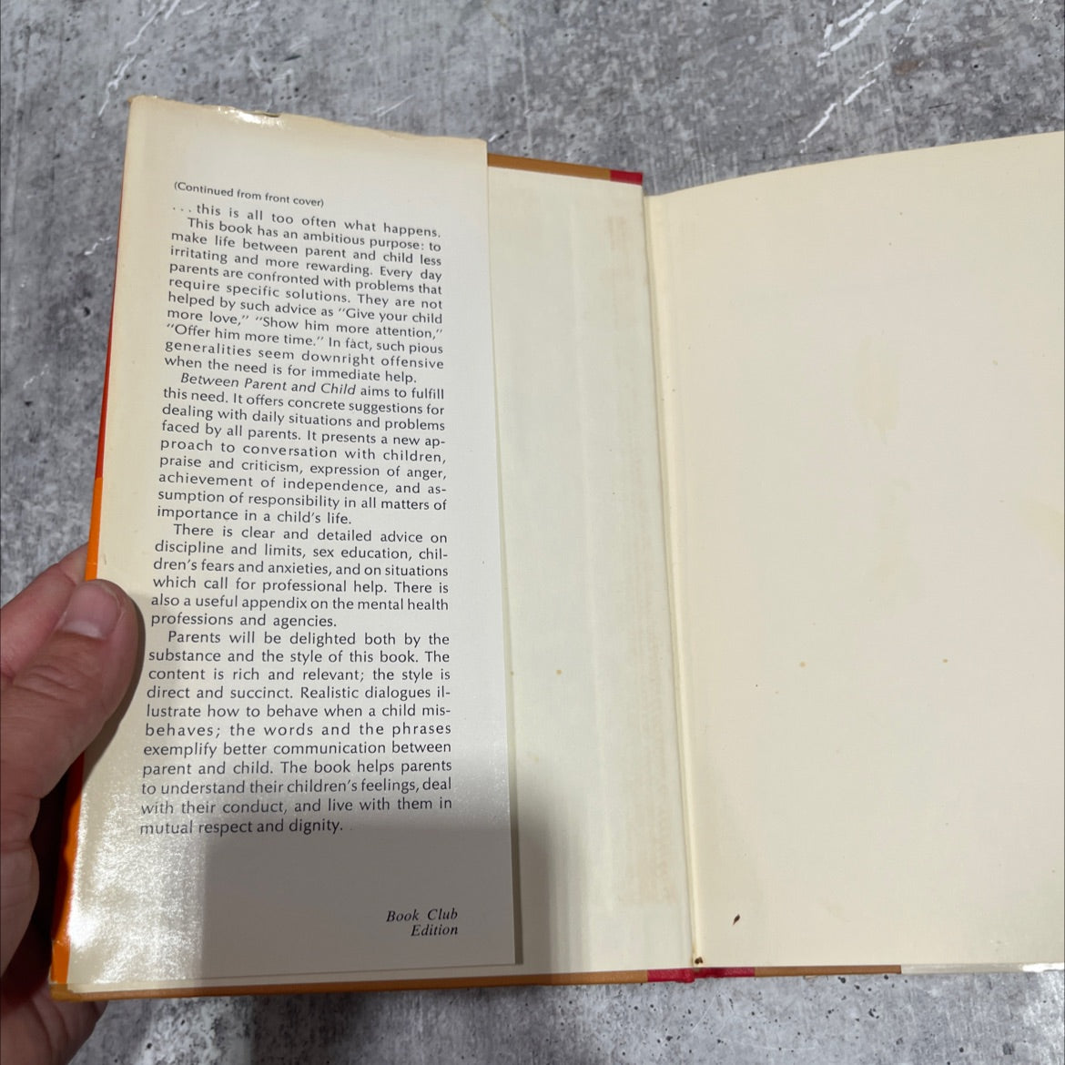 between parent and child new solutions to old problems book, by Dr. Haim G. Ginott, 1965 Hardcover image 4