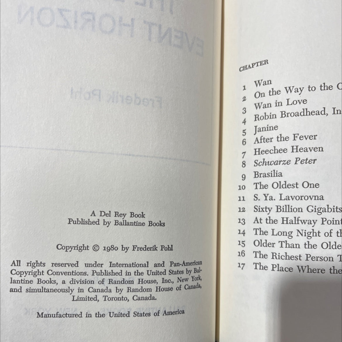 beyond the blue event horizon book, by Frederik Pohl, 1980 Hardcover image 3