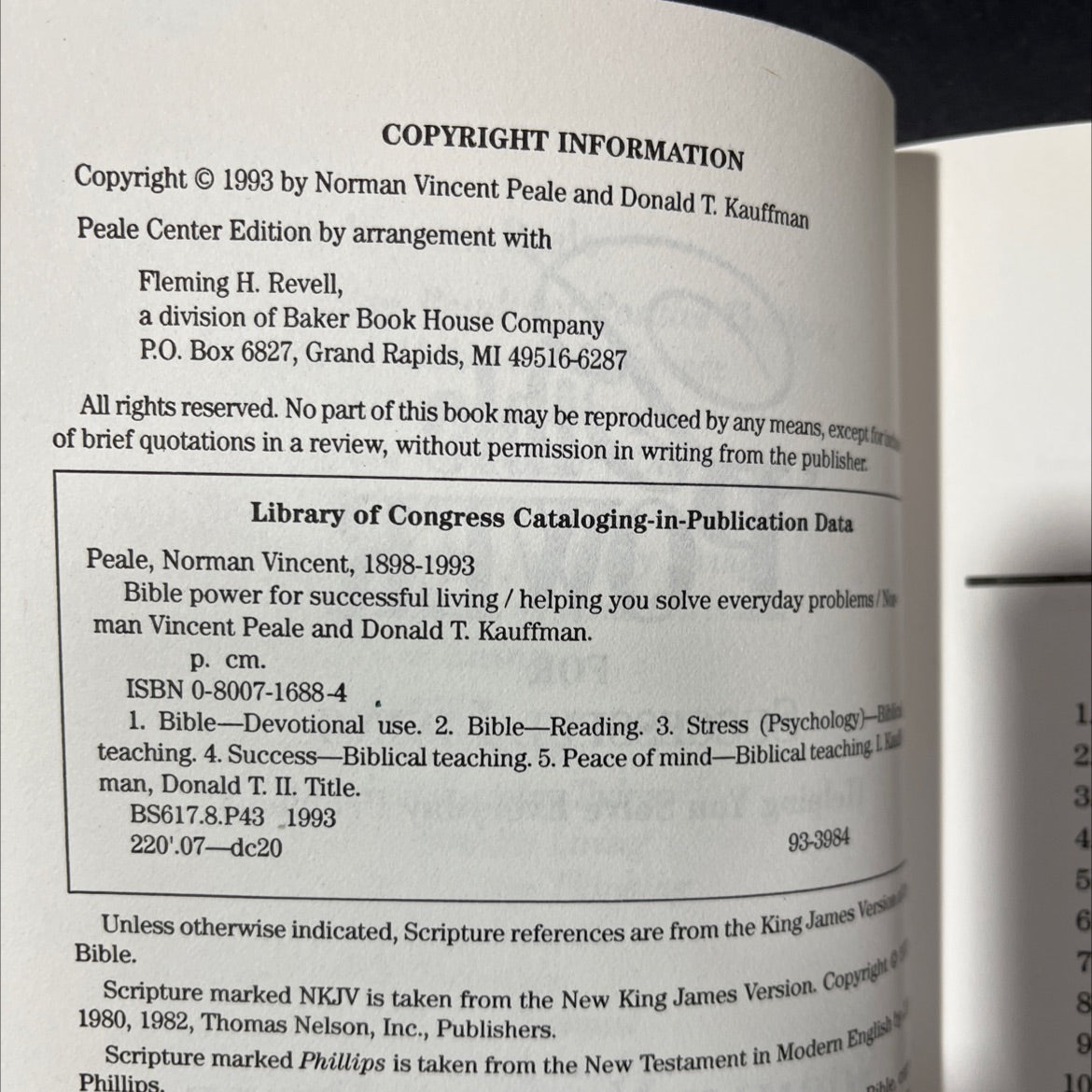 bible power for successful living helping you solve everyday problems book, by Norman Vincent Peale and Donald T. image 3