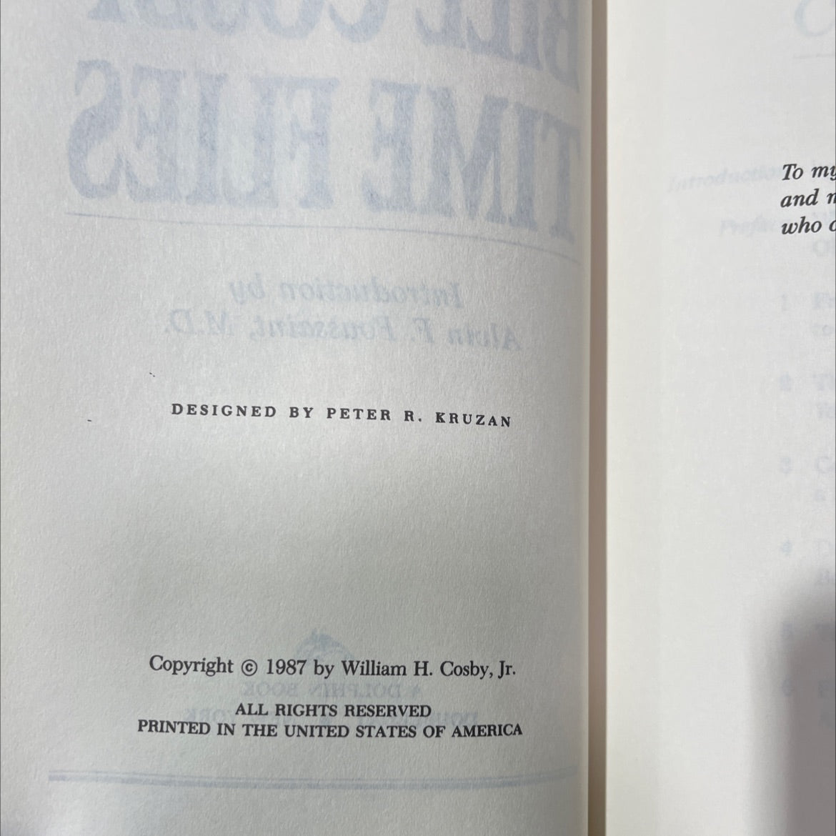 bill cosby time flies book, by William H. Cosby, Jr., 1987 Hardcover image 3