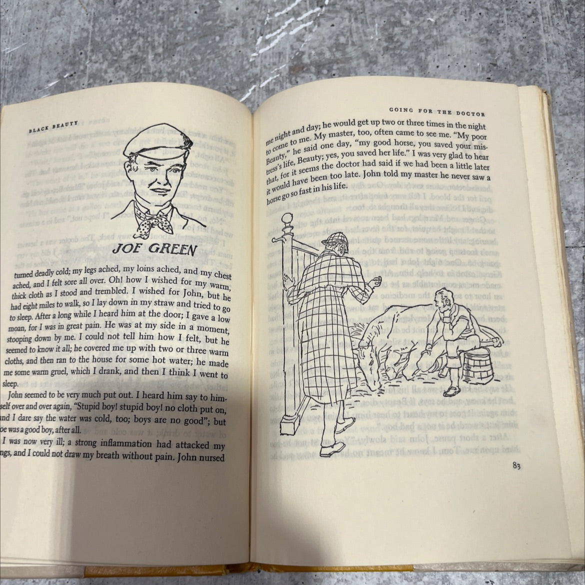 black beauty the autobiography of a horse book, by anna sewell, 1954 Hardcover image 4