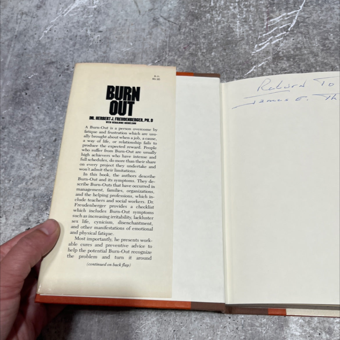 burn-out the high cost of high achievement book, by dr. herbert j. freudenberger with geraldine richelson, 1980 image 4